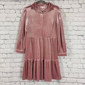 Jude Connally Henley Mini Dress in Rose Pink XS